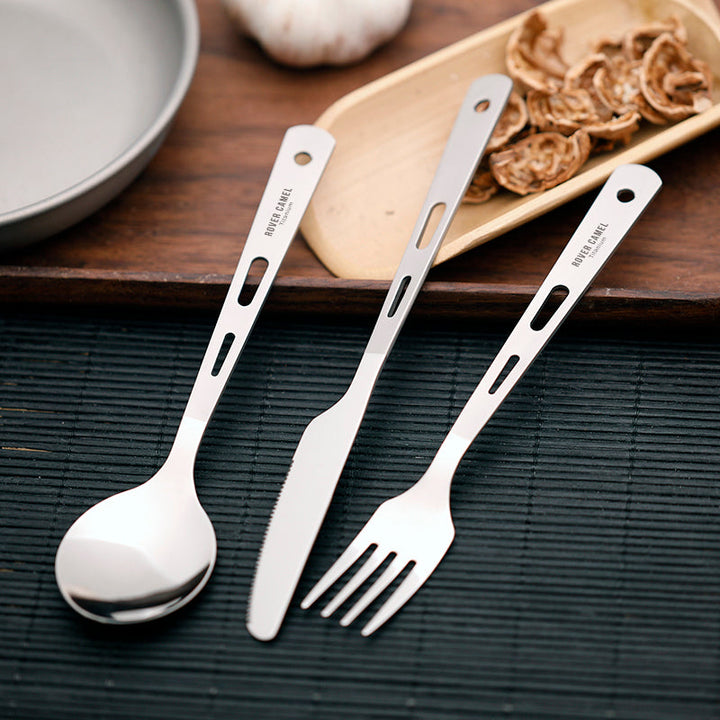 Discover the Travel Titanium Cutlery Set