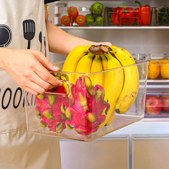 Maximize Your Kitchen Space with Our Transparent Refrigerator Storage Box
