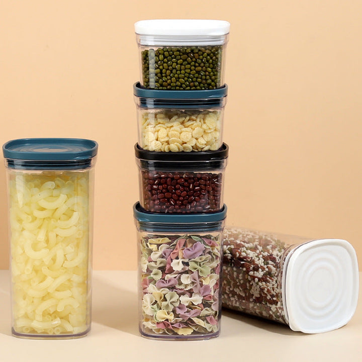 Maximize Your Kitchen Organization with Our Transparent Plastic Grain Storage Box