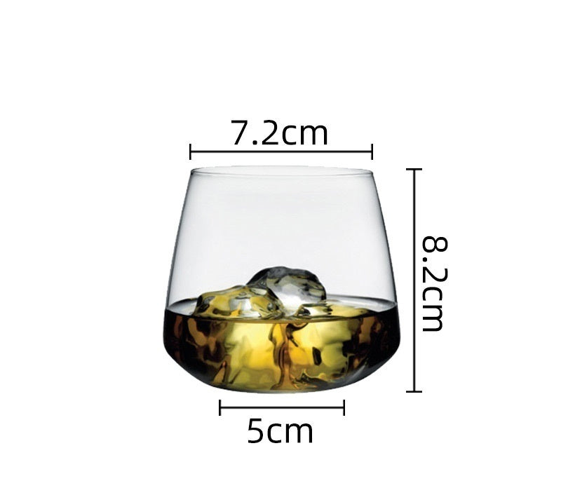 Lead-Free Crystal Whisky Tumbler Heavy-Duty Household Drinking Glass