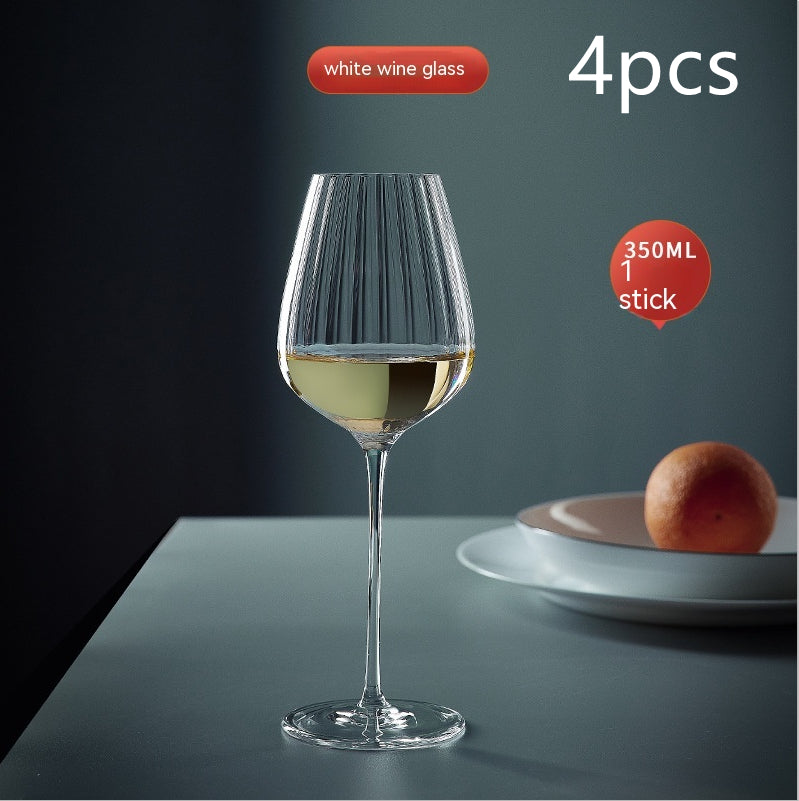Rainbow Burgundy Crystal Wine Glass