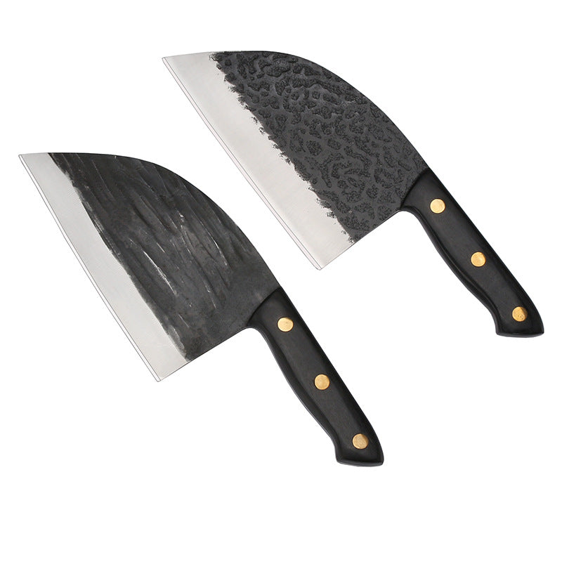 Forged Hammered Stainless Steel Kitchen Knife Set For Bones And Vegetables