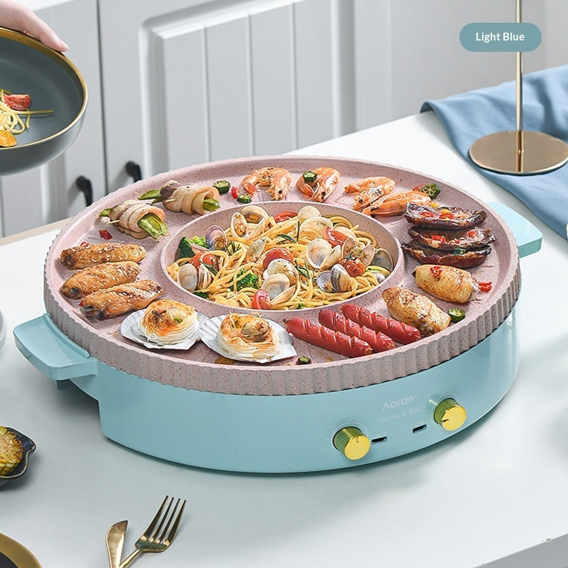 Multifunctional Electric Hot Pot and Grill Combo