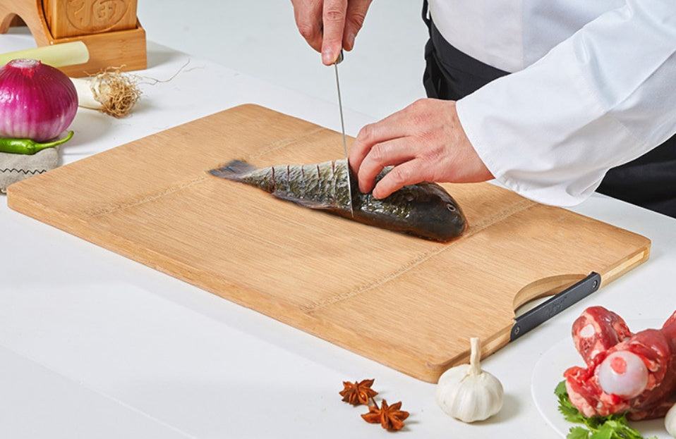 Carbonized Bamboo Cutting Board Durable Eco Friendly Kitchen Chopping Board