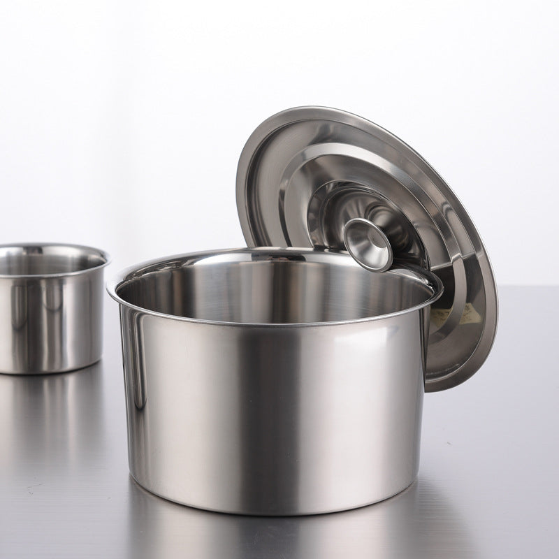 Stainless Steel Non-Magnetic Stock Pot with Seasoning Box