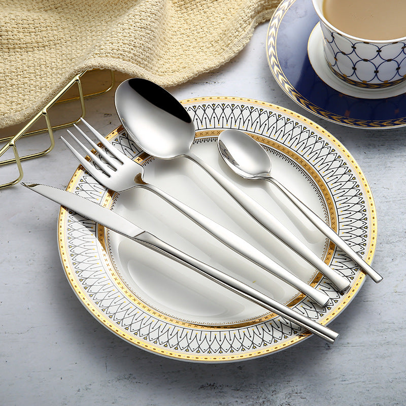 304 Stainless Steel Western Cutlery Set For Kitchen Use