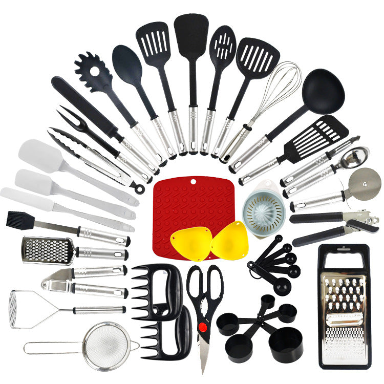 44-Piece Non-Stick Nylon Spatula and Spoon Kitchen Set