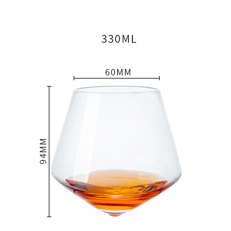 Handmade Crystal Wine Tumbler Glass For Home Use
