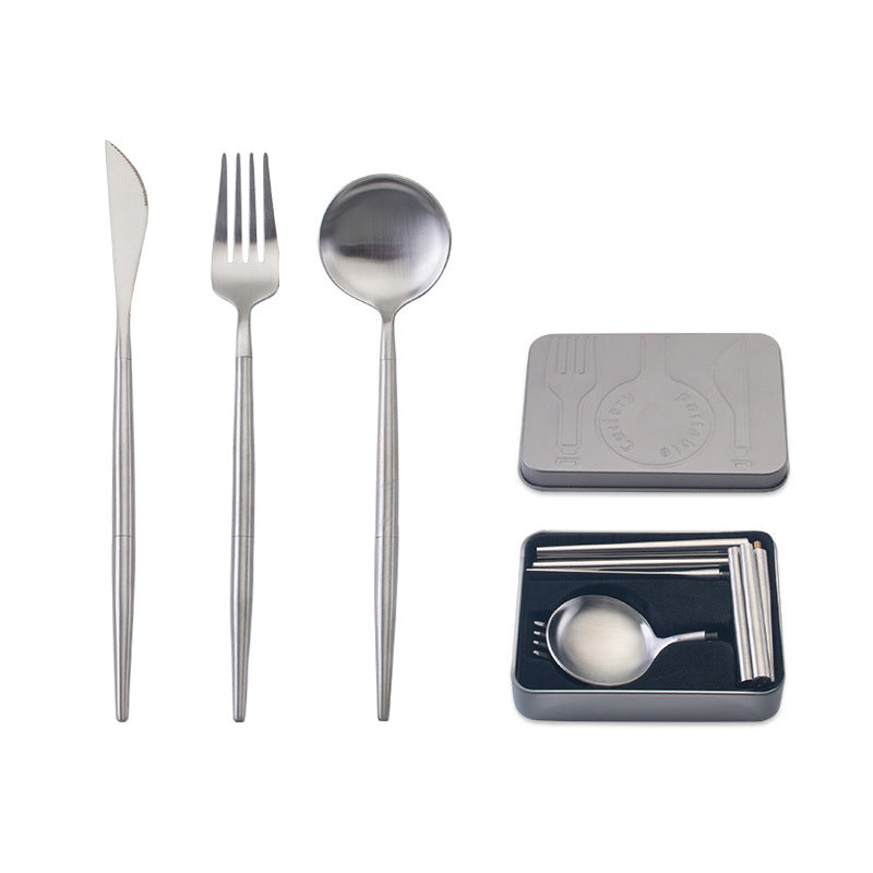 Portable Stainless Steel Cutlery Set for Travel