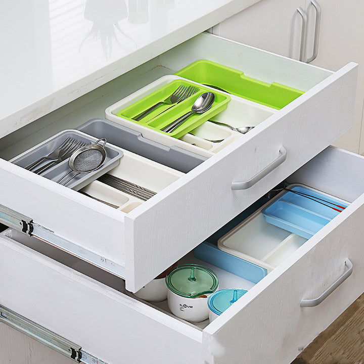 Tableware Organizer Drawer Storage Box for Knives Forks Spoons