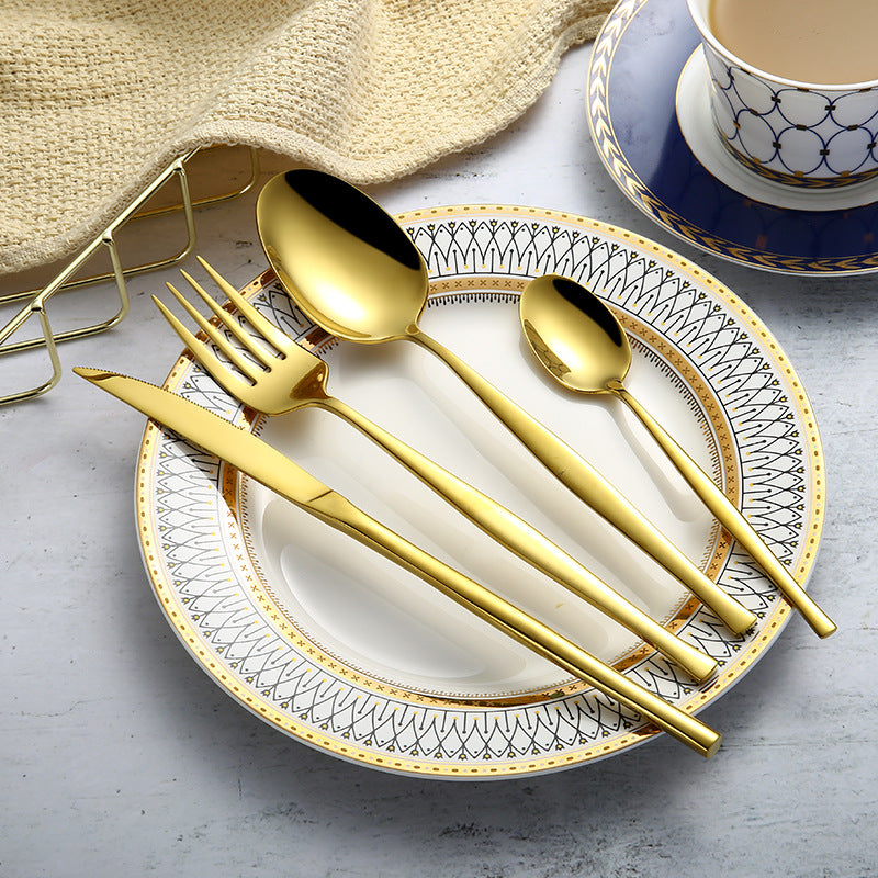304 Stainless Steel Western Cutlery Set For Kitchen Use