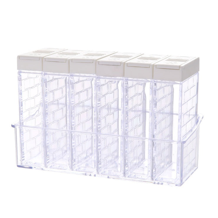 Kitchen Spice Storage Box With Transparent Containers