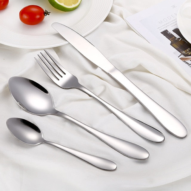 4-Piece Portable Cutlery Set For Travel And Home Use
