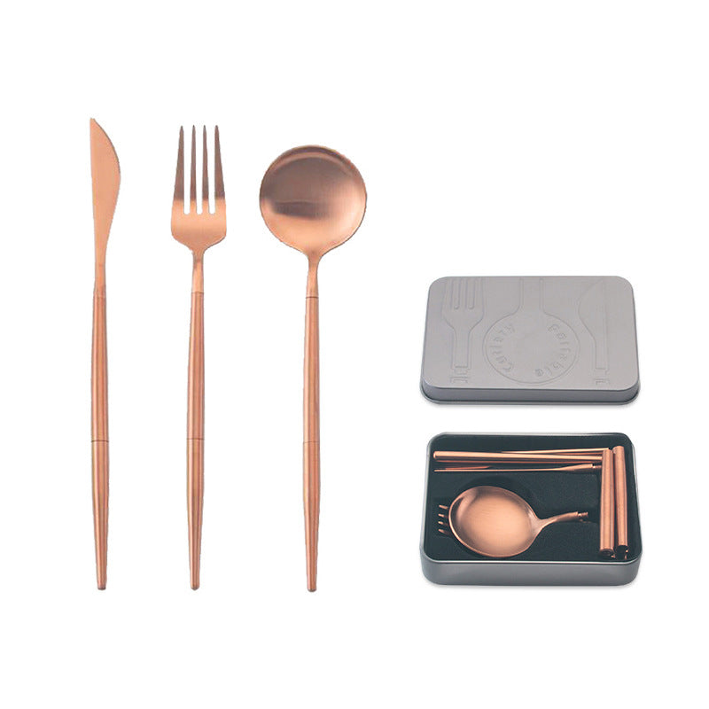 Portable Stainless Steel Cutlery Set for Travel