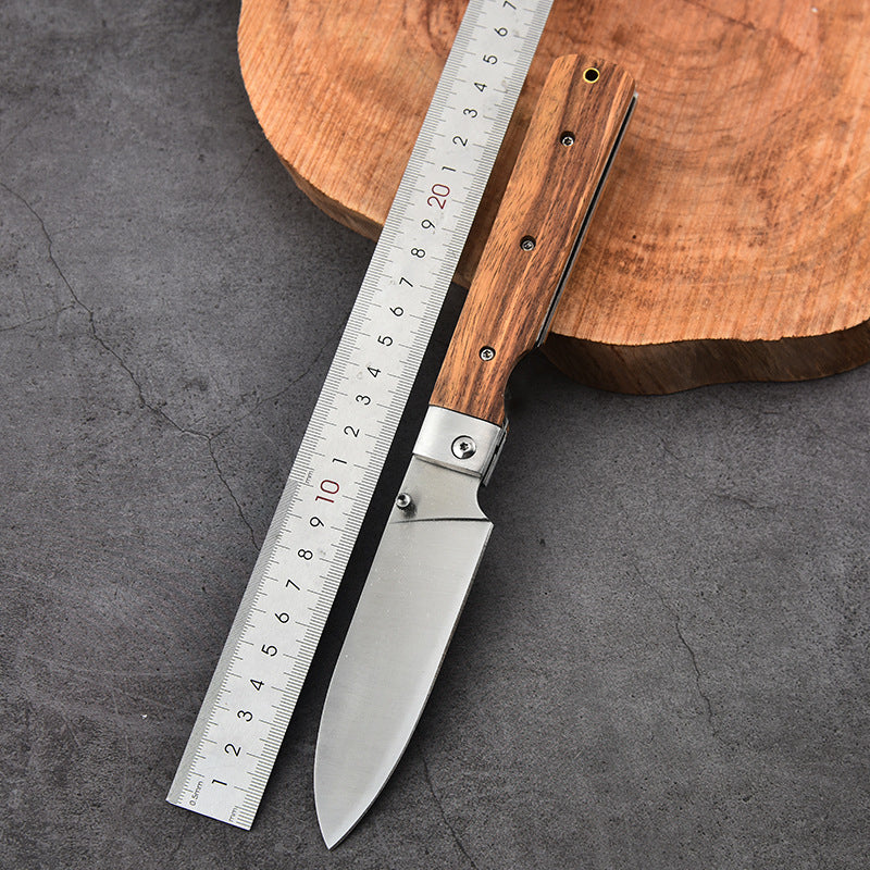 Household Kitchen Knife Set Including Bread and Folding Knives