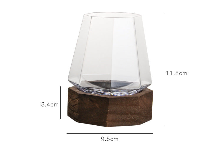 Handmade Crystal Wine Tumbler Glass For Home Use
