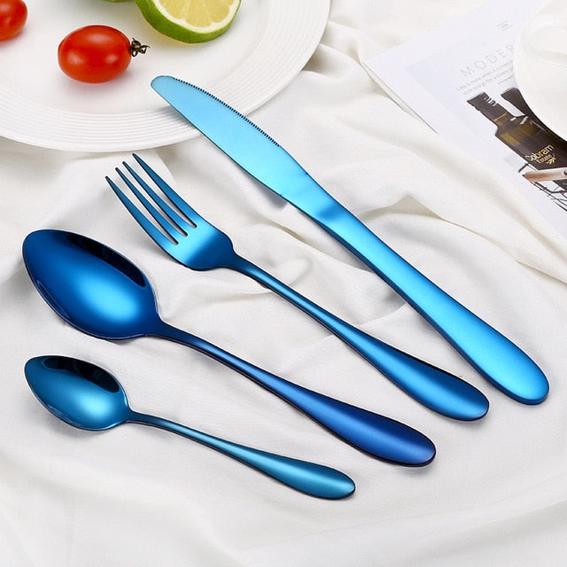 4-Piece Portable Cutlery Set For Travel And Home Use