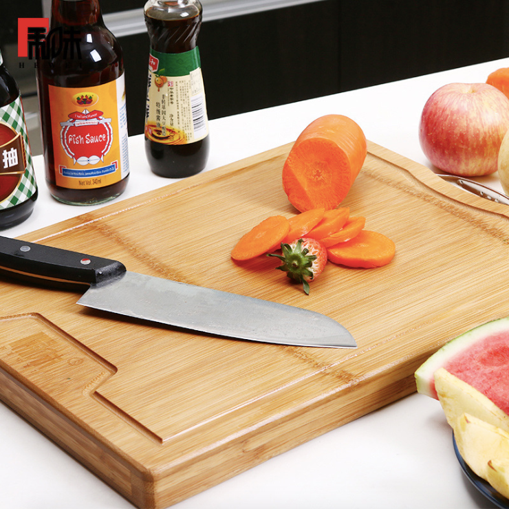 Carbonized Bamboo Cutting Board Durable Eco Friendly Kitchen Chopping Board