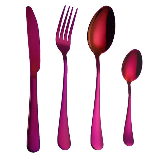 4-Piece Portable Cutlery Set For Travel And Home Use