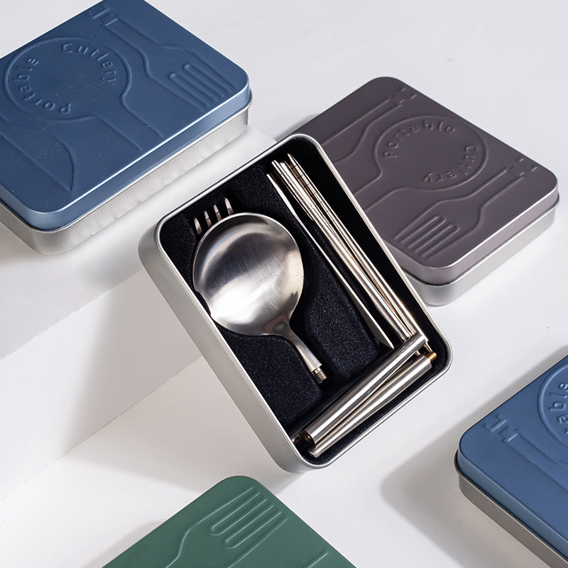 Portable Stainless Steel Cutlery Set for Travel