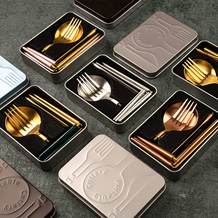 Portable Stainless Steel Cutlery Set for Travel