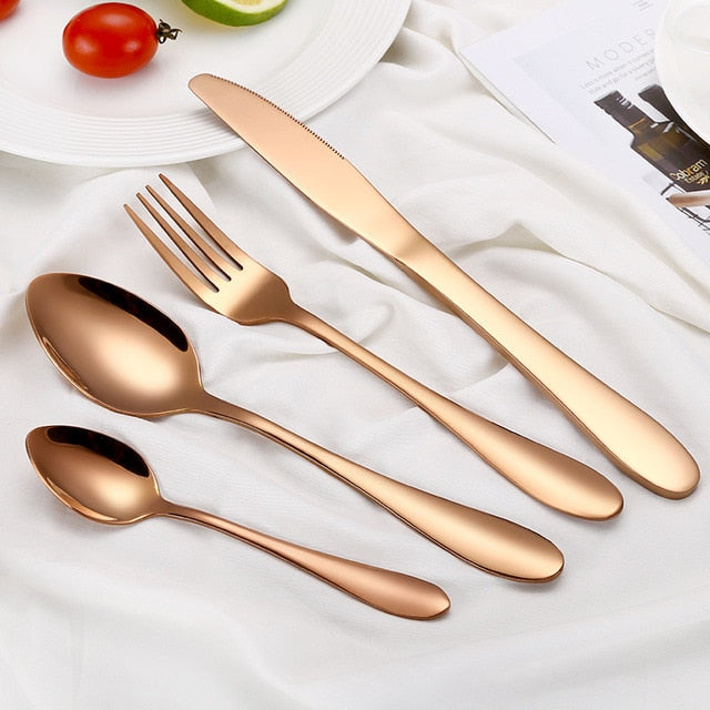 4-Piece Portable Cutlery Set For Travel And Home Use