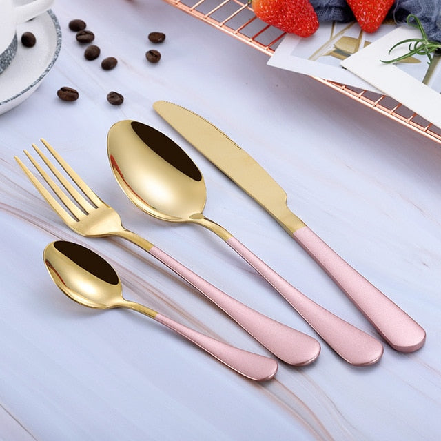 4-Piece Portable Cutlery Set For Travel And Home Use