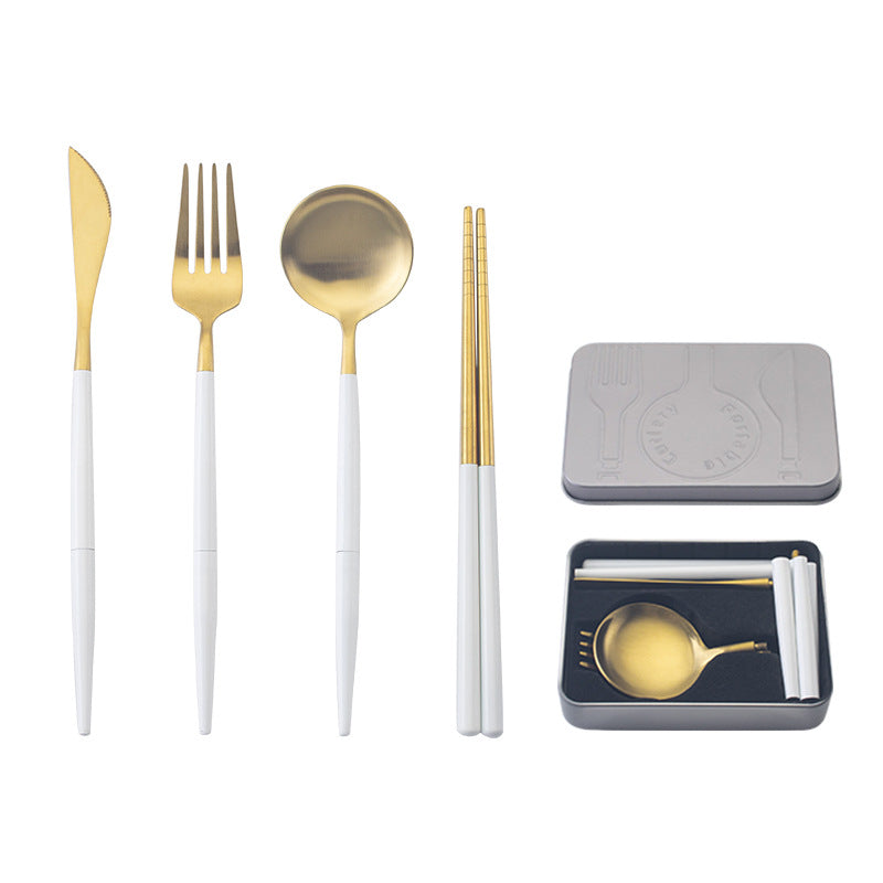 Portable Stainless Steel Cutlery Set for Travel