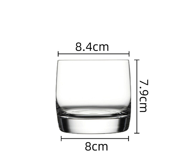 Lead-Free Crystal Whisky Tumbler Heavy-Duty Household Drinking Glass