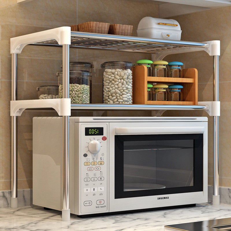 Multi-Purpose Microwave and Kitchen Storage Shelf Organizer