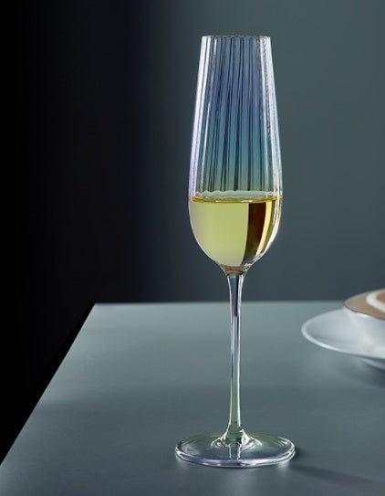 Rainbow Burgundy Crystal Wine Glass