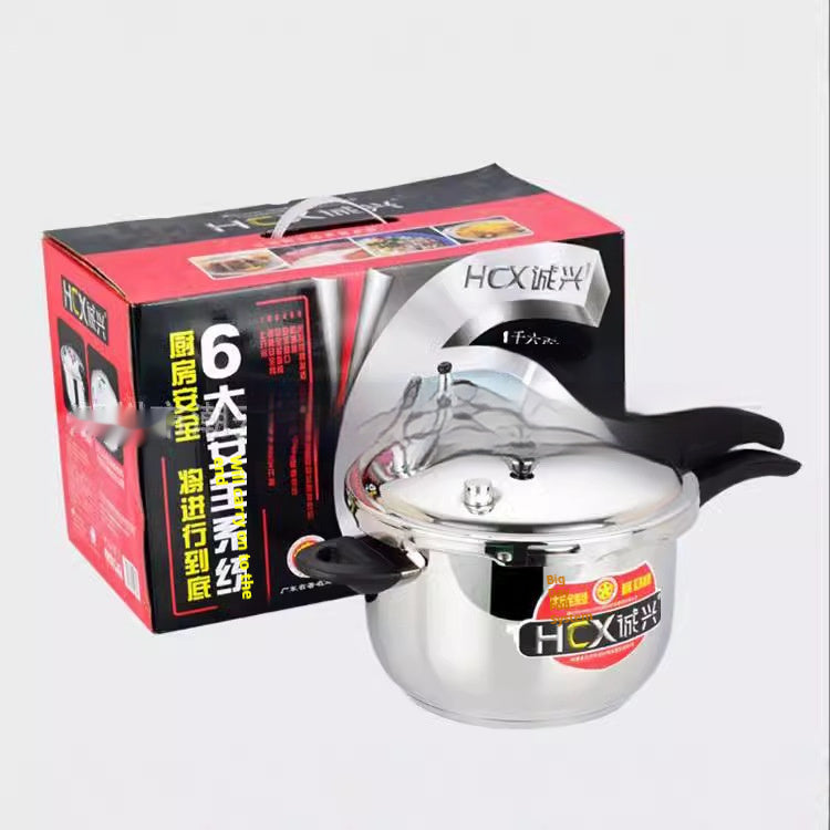 304 Stainless Steel High-Pressure Pot, 18-28cm, Gas and Induction Compatible