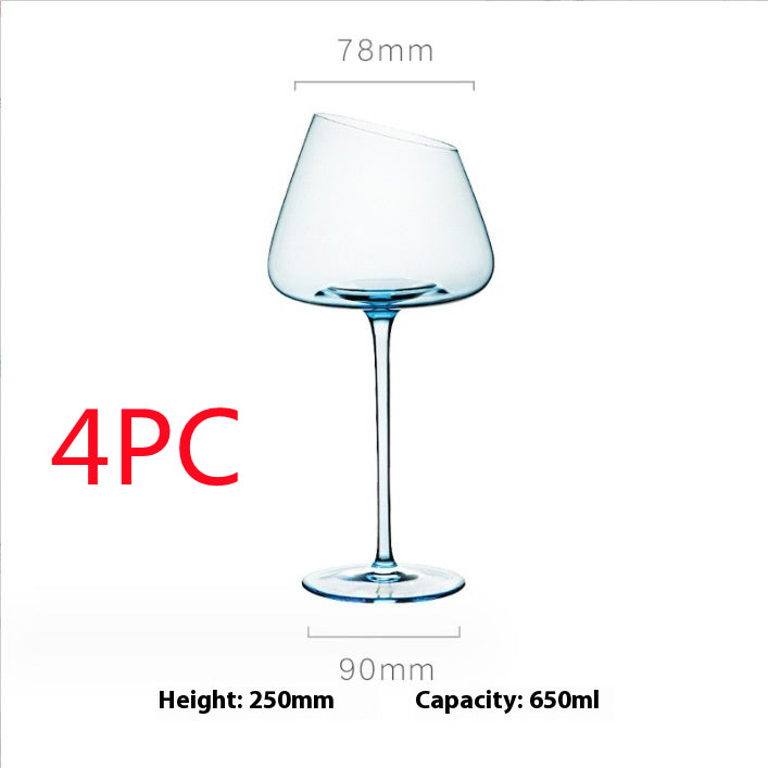 Klein Blue Crystal Goblet for Red Wine