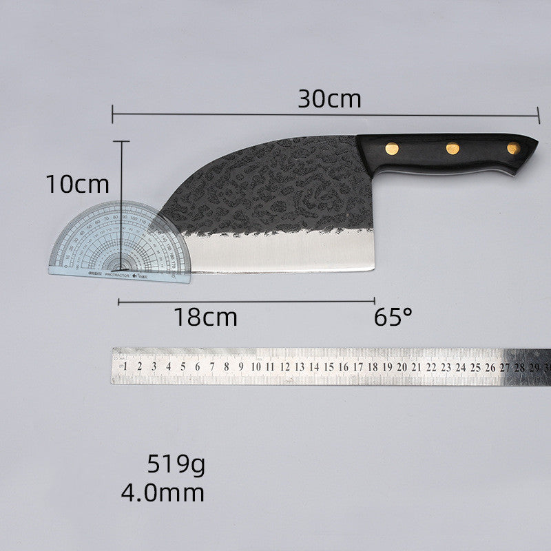Forged Hammered Stainless Steel Kitchen Knife Set For Bones And Vegetables