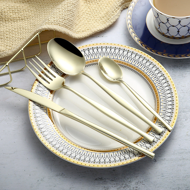 304 Stainless Steel Western Cutlery Set For Kitchen Use
