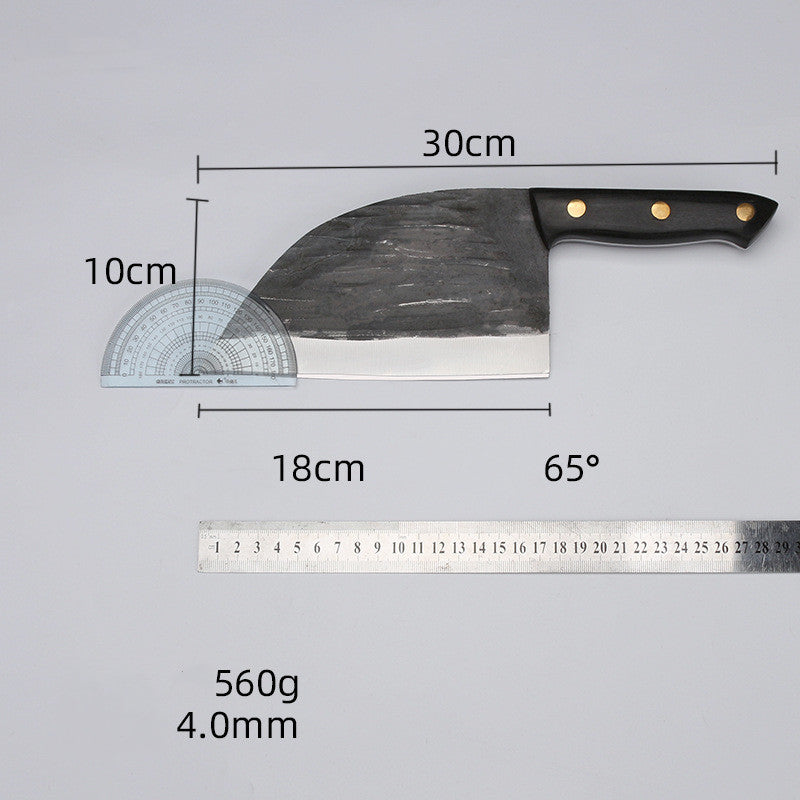 Forged Hammered Stainless Steel Kitchen Knife Set For Bones And Vegetables