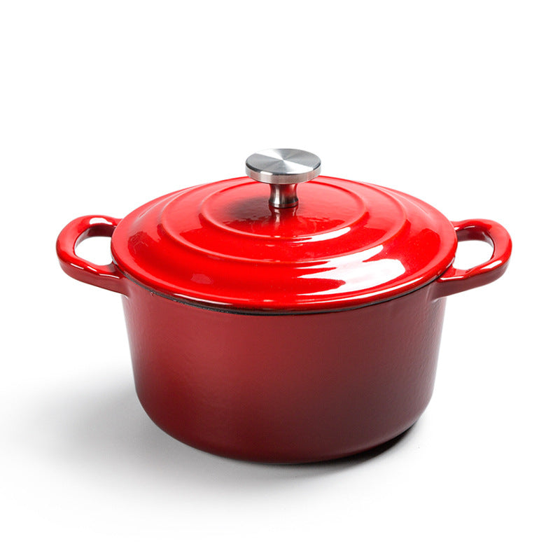 Enamel Cast Iron Stock and Stew Pot For Universal Use