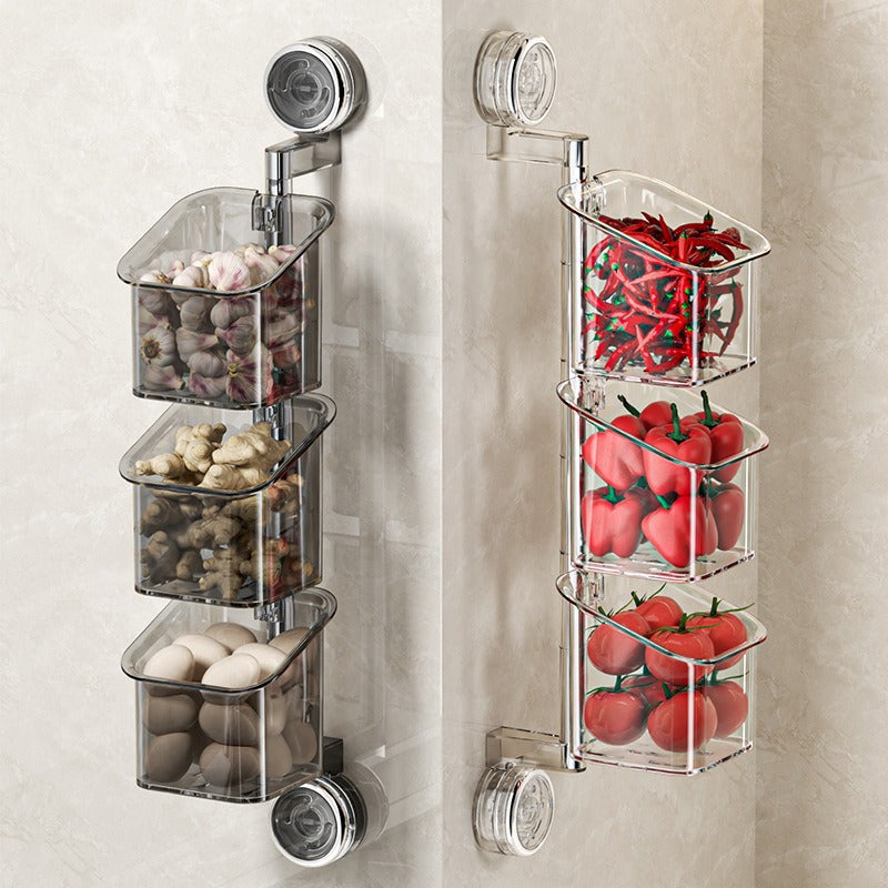 Punch-Free Suction Storage Box for Kitchen