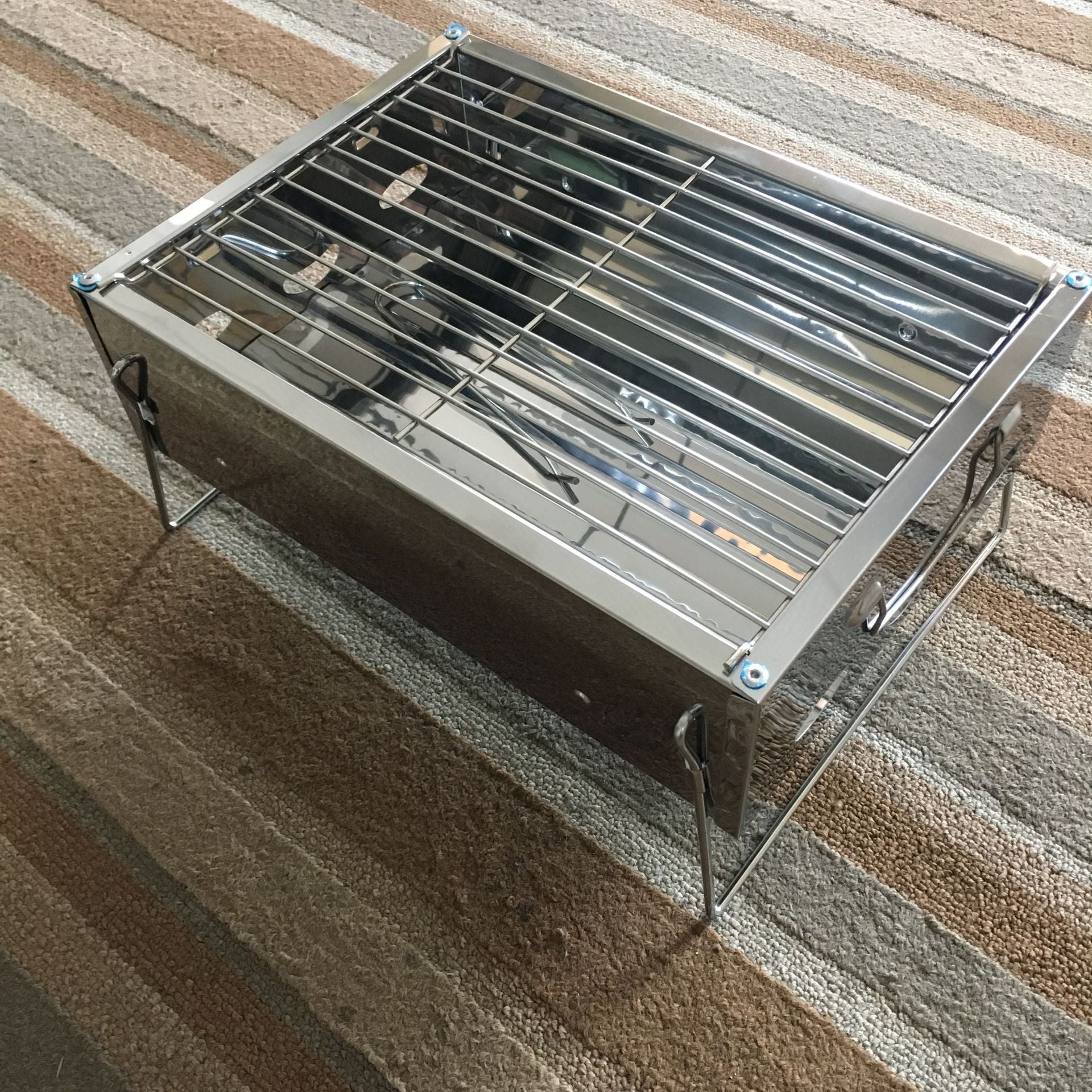 Portable Stainless Steel Charcoal Barbecue Grill for Home