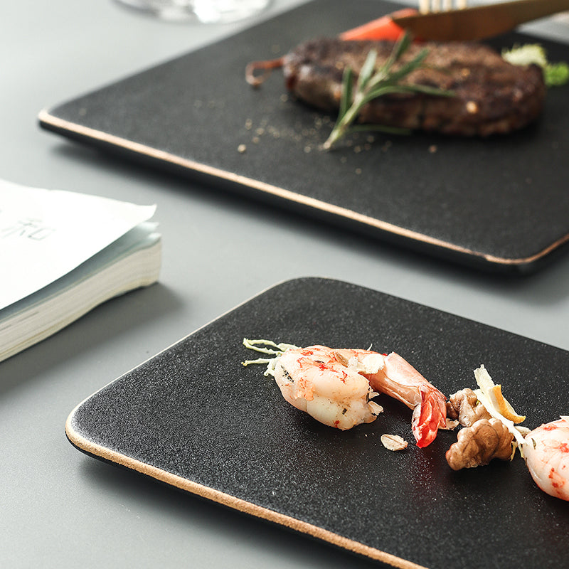 Premium Steak Plate and Cutlery Set for Dining