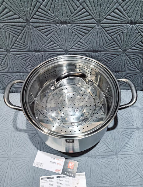 304 Stainless Steel Large-Capacity Stock Pot With Double Handles