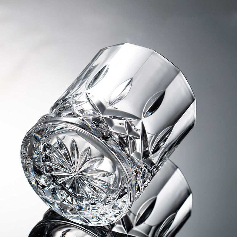 Crystal Glass Drinking Cup Elegant Durable Clear Beverage Glassware
