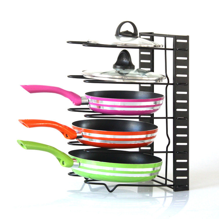 8-Tier Iron Kitchen Storage Rack Organizer Shelf With Drainage