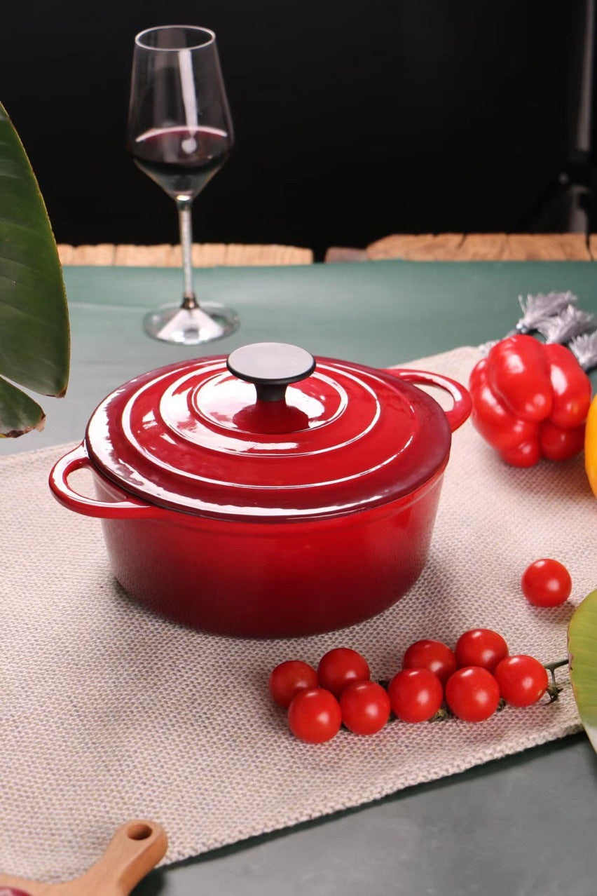 Enamel Cast Iron Stock and Stew Pot For Universal Use