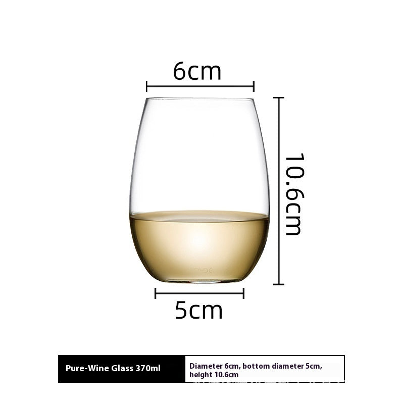 Lead-Free Crystal Whisky Tumbler Heavy-Duty Household Drinking Glass