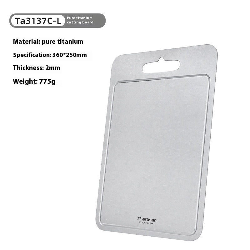 Pure Titanium Thickened Cutting Board with Groove