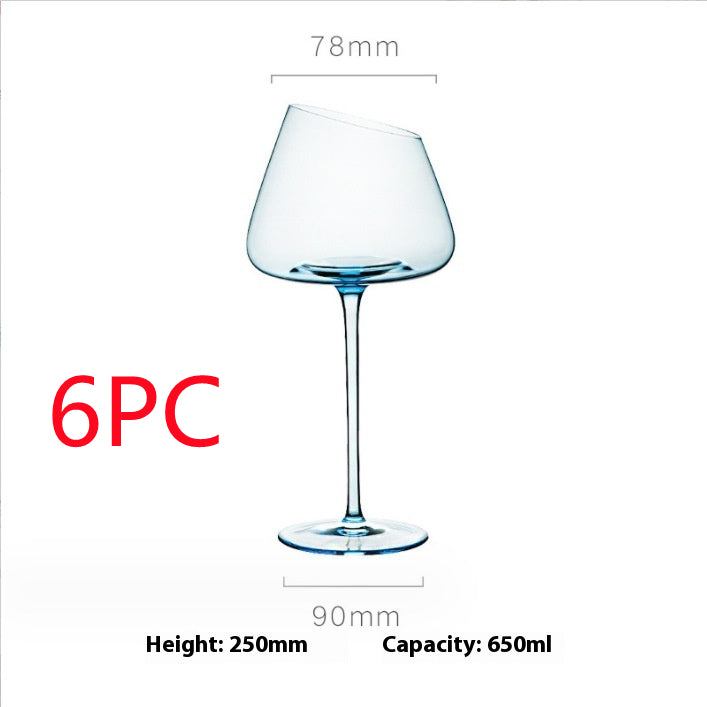 Klein Blue Crystal Goblet for Red Wine