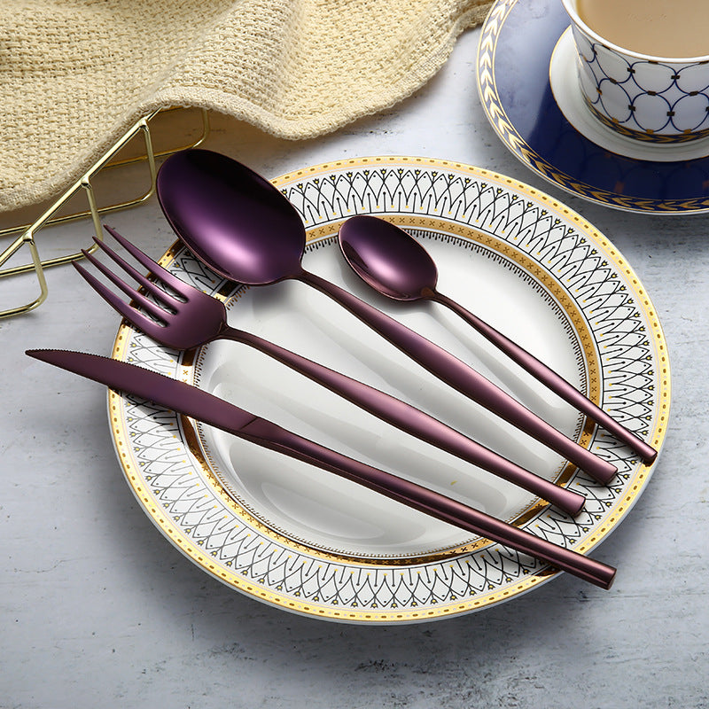 304 Stainless Steel Western Cutlery Set For Kitchen Use
