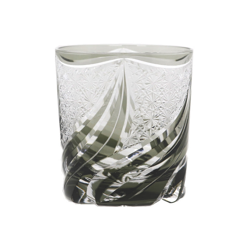 Hand-Carved Crystal Wine Glass For Home Use