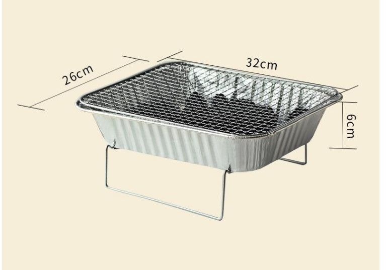 Portable Small Charcoal Barbecue Grill for Home Use